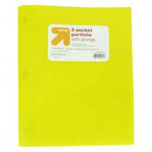 2 Pocket Plastic Folder With Prongs - Up&Up™