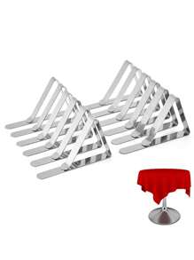 6pcs/12pcsDurableStainlessSteelTableclothClips,EssentialForHolidays,Parties,AndCelebrations