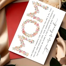 1pc Creative Mom Thank You Card Birthday Card- I Am Forever Grateful For Everything You Are And All You Do - For Mother's Day & Birthday - Perfect Gift For Mom Suitable For All Occasions,Back To School,School Supplies