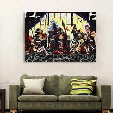 Framed Generic Tengen Toppa GurrenLagann Poster, Japan Anime Posters (8) Print Photo Art Painting Canvas Poster Home Decorative Bedroom Modern Decor Posters Gifts - 框架 - 查看 4