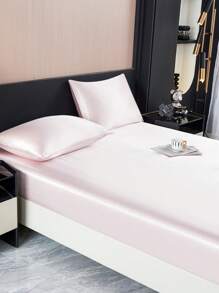 两件套缎面枕套，柔软透气，抗皱，呵护秀发和肌肤，促进优质睡眠。信封式开口，奢华丝滑触感，是馈赠佳品和旅行的理想之选。适用于标准尺寸、加大尺寸和特大尺寸床。 - 粉色 - 查看 3