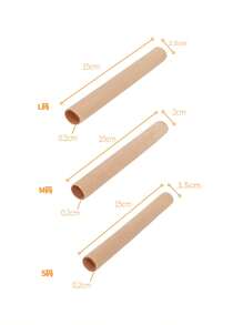 1pc Breathable Fiber Silicone Toe Protector, Rabbit Toe Sleeve Tube, Toe Separator, Toe Cap Foot Care Corrector. Small & Large Size Fiber Toe Caps