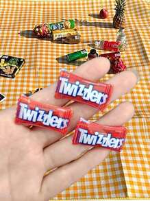 10pcs/20pcs Mini Artificial Snack Candy Chocolate Chip Bags, Various Hot Selling DIY Jewelry Accessories, Creative Earring Charms, Resin, Food Themed Craft Parts, Phone Cases DIY Materials, Accessories For Blyth Ob11 Dolls(The Product Is Not Magnetic)