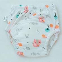 4 pièces/paquet de Culottes de formation souples et réutilisables - lavables et réutilisables, sous-vêtements absorbants, culottes de propreté pour bébé lavables, couches bébé respirantes, pour toutes les saisons - un cadeau parfait pour la baby shower
