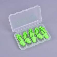 5 Pairs Silicone Ear Plugs, Sleeping Ear Plugs, Noise-Proof Ear Plugs, Swimming Ear Plugs - Multicolor - View 13