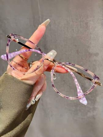 Y2k Cold Tea Colored Cat Eye Glasses For Women Clear Glasses Accessories
