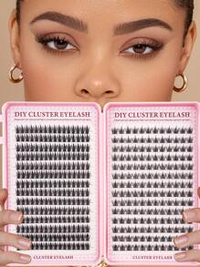 392pcs /28Rows Manga Lash Clusters Manga Eyelash Clusters Anime Cluster Eyelash Extensions Clusters Lashes Natural Look Eyelashes Fairy Lash Clusters Manga Individual Lashes For Beginners