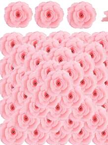 2pcs Women's Middle Eastern Festival Gold, Silver, Green, Orange, Pink, Blue Rose Flower Hair Clips, Casual Bohemian Hawaii Beach Party Elegant Halloween Christmas Accessories, Festival Outfits For Women, Girly, Christmas, Hair Accessories, Valentines Accessories, Head Accessories, Hairpin,Summer,Holiday,Travel - Multicolor - View 8