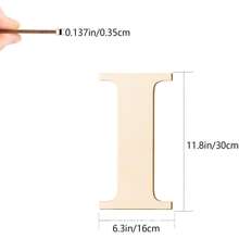 1pc Wood Wall Decoration Letters 12 Inch Blank Letters DIY Paint Family Party Wedding Decorations Gifts Birthday Graduation