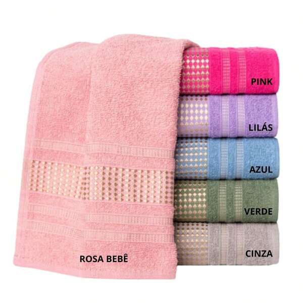 5 Unidades de Toalhas de rosto paris 100% Algodão Grossa Felpuda Macia Alta Absorção Melhor Durabilidade