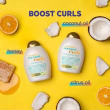 OGX Quenching+ Coconut Curls Shampoo Curly Hair Shampoo With Coconut Oil, Citrus Oil & Honey - 13 Fl Oz - 1 - View 6