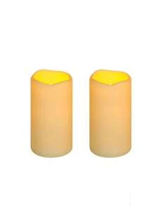 1/2 piezas Velas solares sin llama,luces de vela solares impermeables para exteriores, solo sensor, del anochecer al amanecer, velas pilar de 3" x 6", decoración para fiesta al aire libre, decoración del hogar, decoración para bodas, fiestas festivas, lámparas de velas falsas para cumpleaños, graduación, Día de la Madre, San Valentín - luz blanca cálida - Ver 8