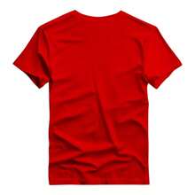 Men's 100% Cotton T-Shirt Ranch Texas Cowboy Country Print New Release - 紅色 - 查看 2