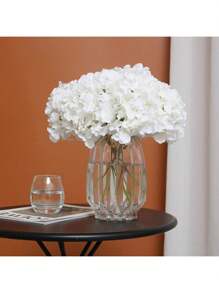 1/5/10PCS Artificial Flowers-Hydrangea Macrophylla, Silk Hydrangea Macrophylla, Fake Plants, Home, Dining Room, Living Room, Outdoor Garden Decoration,The Art Of Inserting Flowers, Photography Props, Autumn, Spring, Vase, Flower Wall, Flower Wreath, Bridal Bouquet, Wedding Decoration, DIY Flower Wreath Materials, Birthday Party Decoration Materials, Home Decoration Accessories, Valentine's Day.