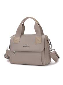 Leisure Nylon Waist Bag, Lightweight Travel Shoulder Bag With Adjustable Strap, Zipper Closure And Polyester Lining - Multi-Pocket Fashion Crossbody Bag For Outing