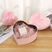 1Pc New Heart-Shaped Mother's Day Gift Box Bowknot Red Packaging Paper Box With Cover Present Boxes Birthday