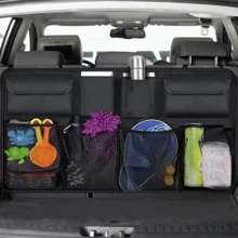 1 Paquete de Bolsa de Almacenamiento para Maletero de Coche, Bolsa Colgante Multifuncional para Asiento Trasero del Coche, Hecho de Material de Tela Oxford de Alta Calidad, Bolsa de Almacenamiento Plegable Montada en el Coche para Diversos Artículos, Bolsa de Almacenamiento Trasera de Gran Capacidad, Opción Ideal para Almacenamiento Trasero del Coche - Multicolor - Ver 5