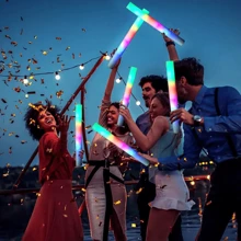 42/50pcs LED Foam Light Stick 5 LED Light 3 Flicker Mode, Glow, Perfect For Valentine's Day, Easter, Weddings, Carnivals, Concerts, Camping, Sporting Events, Bedrooms, Hotels, Parties,Fathers Dad Gift - 泡棉發光棒 - 查看 6