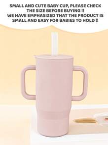 210ml High Quality Silicone Baby Training Cup, Odorless Material, With Comfortable Handle, Easy Open/Close Lid And Bite-Proof Straw, Multi-Color Design To Brighten Daily Life, Caring For Every Sip