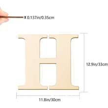 1pc Wood Wall Decoration Letters 12 Inch Blank Letters DIY Paint Family Party Wedding Decorations Gifts Birthday Graduation