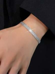 GAGAFEEL Un bracelet en argent sterling S925 étincelant largement tressé avec quatre rangs de bracelets de réservoir de dragon doré pour hommes et femmes, avec un style hip-hop, en cadeau d'anniversaire pour les amis