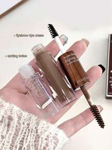 SHAQINUO PCS1pc 防水防汗双头眉笔 自然浓密 持久不晕染 眉胶 持久不掉色 适合运动游泳日常妆容 - 彩色 - 查看 5