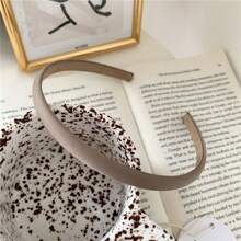 1 件经典丝缎多色头带，简约百搭甜美可爱优雅发饰、发带、发箍头带