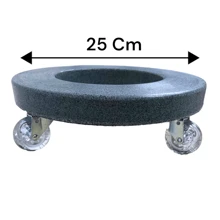 Caster For Plant Pots With Wheels Of Different Sizes And Colors In Polyethylene, A Lightweight And Resistant Material - Blue - View 7