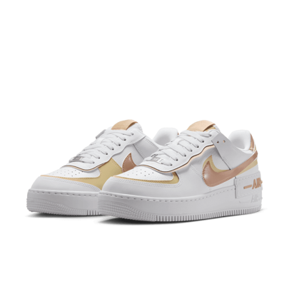  女款 Nike Air Force 1 Low Shadow 柔软舒适防滑低帮运动鞋 白色 DZ1847-111