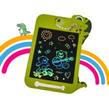 适合男孩女孩的液晶书写板，10.5 英寸绘图板，适合男孩女孩的圣诞生日礼物，涂鸦板可爱恐龙，适合男孩女孩的绘图板 4 5 6 7 8 9 10 11 12 岁 - 彩色 - 查看 12