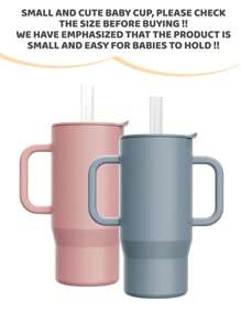 210ml High Quality Silicone Baby Training Cup, Odorless Material, With Comfortable Handle, Easy Open/Close Lid And Bite-Proof Straw, Multi-Color Design To Brighten Daily Life, Caring For Every Sip