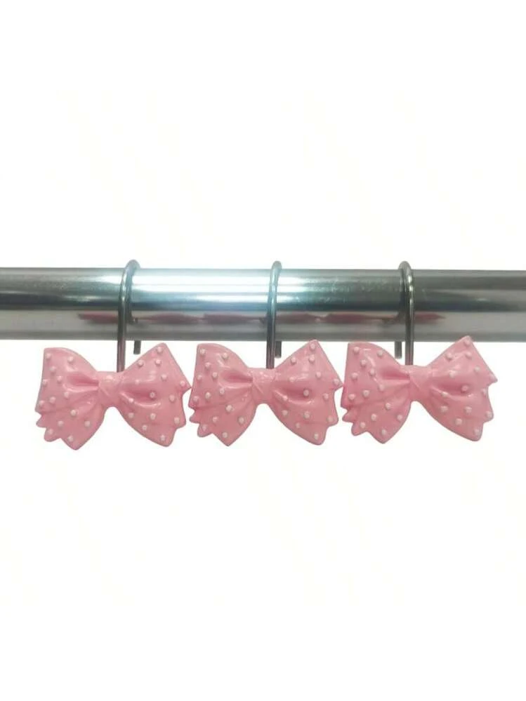 Set Da 12 Ganci Per Tenda Doccia In Metallo Nero Opaco - Design Moderno A Sfera, Antiruggine E Scorrevoli - 5