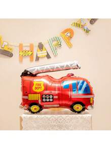 1 Conjunto Balão em Forma de S de Chama, Decorações para Festa de Aniversário/Bombeiro