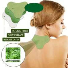 96片装颈椎贴 艾灸贴 颈肩腰椎颈椎膝关节贴 天然舒缓贴 日常护理 艾草生姜植物提取物 中药 - 彩色 - 查看 4