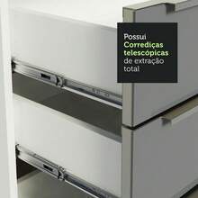 Cocina Integral Modular Madesa Lux 400cm Bg Color Blanco/gris - Blanco y Gris - Ver 7