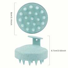 Silicone Scalp Massager And Shampoo Brush, ABS Handle, Plastic Bristles, For Regular Hair Type, Detangling Comb - Scalp Massage And Exfoliating Tool For Daily Use And Hair Care Home Bathroom Decor Summer