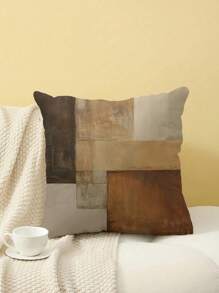 2 件装抽象现代艺术抱枕套，17.7*17.7 英寸 - 复古棕色，隐藏式拉链，触感柔软，可机洗，适用于客厅和户外装饰 - （不含枕芯） - 彩色 - 查看 8