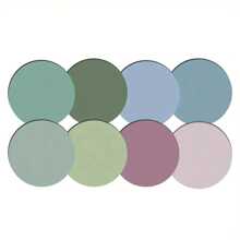 400pcs Morandi Color Round Transparent Memo Pads - Light Green, Blue, Purple And Pink, Suitable For Office, School And Stationery Items