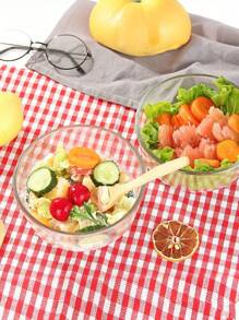 3pcs/Set Thick Glass Bowls, Includes Small, Medium And Large Size, Versatile For Fruits, Salads, Soups, Noodles, Oatmeal, Microwavable Transparent Glass Bowls