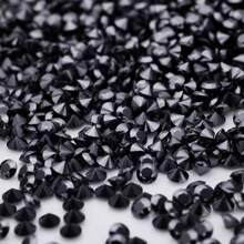 [3.0mm] Wholesale Round Moissanite Stones, VVS1 Clarity D Color, Black Color, 5pcs/50pcs/100pcs Available For Jewelry Making, Diamond Encrusted