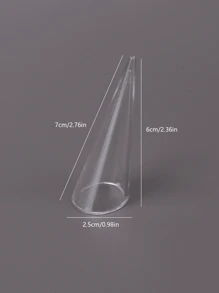 Wholesale Clear Acrylic Riangle Conical Ring Display Jewelry Storage Plastic Ring Display Stand For Ring Back To School