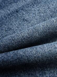 适合年轻男孩的复古水洗牛仔休闲短裤