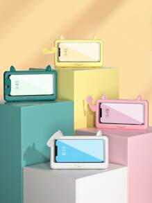 Waterproof Touchscreen Bathroom Phone Holder, Wall-Mounted Slouchy Shower Phone Holder & Storage Rack For Bathroom - Multicolor - View 3