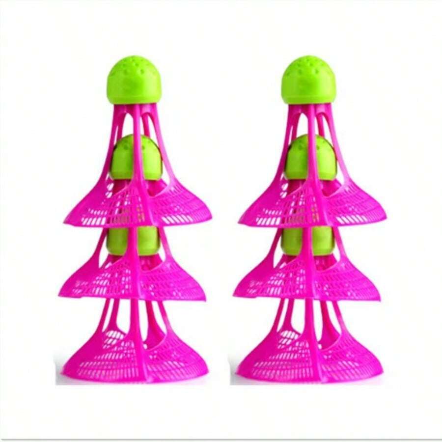 15 pièces / 10 pièces / 3 pièces / 1 pièce Volants de badminton pare-vent, Volants de badminton en plastique, Volants de badminton durables, Volants de badminton durables et résistants aux chocs