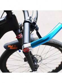 2pcs Aluminum Alloy Bike Handlebar Grip Set, Includes Sleeves In Red, Blue, Black, Silver, Cycling Gear