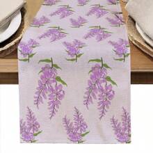 1 Stück Tischläufer mit Blumen- und Vogelmuster, geeignet für Feiertage, Partys, Geburtstage, Abendessen, Küche, Esszimmer, Ganzjahresraum/Wohndekoration - Verschiedenfarbig - Übersicht 9