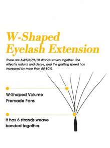 GLAM&NEED 10 Rows C-Curl Automatic Blooming W-Shape 3D/4D/5D/6D/7D/8D/YY/6D Mink Lashes/Wet Lashes/5D Flower/Flat Oval/Easy Fan/Eyelash Extension/Jingling/Manyu/Xingyu/Yuyi/Tajian/8D R/U-YY/3D Brown/4D Brown/5D Brown Pre-Made Fan Lashes, Quick Lash Extension, Natural Soft & Fluffy