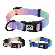 1pc Collar, Pet Color Gradient Collar, Suitable For Small, Medium And Large Pets
