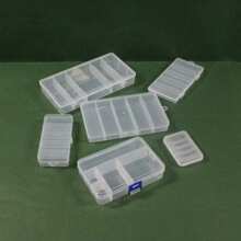 Clear Plastic Fishing Tackle Bait Hooks Storage Box,Visible Bead Jewelry Making Findings Utility Organizer Container Case For Jewelry,DIY Crafts - Multicolor - View 2