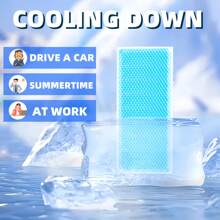 20/40 pezzi di cuscinetti refrigeranti, per il caldo disagio fisico, facile da trasportare, ogni confezione contiene 2 pezzi blu, per il raffreddamento estivo, spiaggia, viaggi